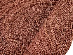 Rond jute vloerkleed - Amasia (kastanje)