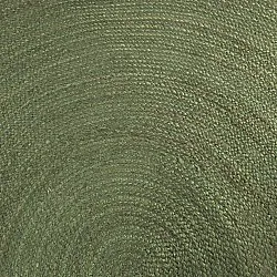 Rond jute vloerkleed - Amasia (militair groen)