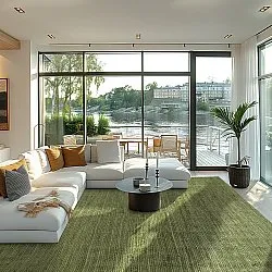 Jute-vloerkleed - Amasia (militair groen)