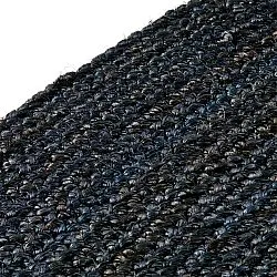 Rond jute vloerkleed - Amasia (donkerblauw)