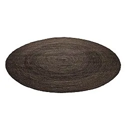 Rond jute vloerkleed - Amasia (donker taupe)
