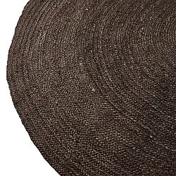 Rond jute vloerkleed - Amasia (donker taupe)
