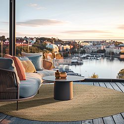 Rond jute vloerkleed - Amasia (natuur)