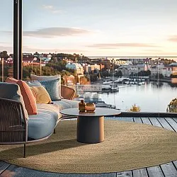 Rond jute vloerkleed - Amasia (natuur)