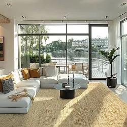 Jute-vloerkleed - Amasia (natuur)