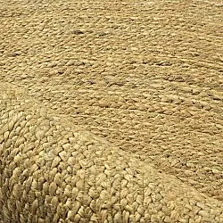 Rond jute vloerkleed - Amasia (oranje)