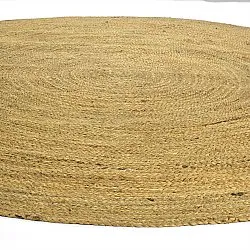 Rond jute vloerkleed - Amasia (oranje)