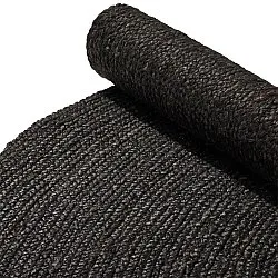 Rond jute vloerkleed - Amasia (zwart)