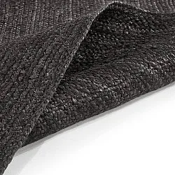 Jute-vloerkleed - Amasia (zwart)
