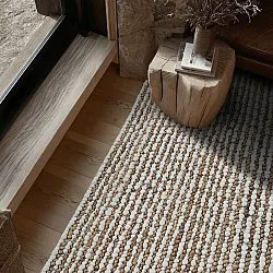 Jute-vloerkleed - Bally Jute/wool Bubble (natuur/wit)