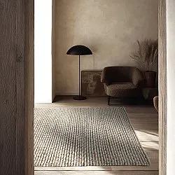 Jute-vloerkleed - Bally Jute/wool Bubble (natuur/wit)