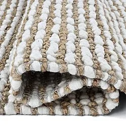 Jute-vloerkleed - Bally Jute/wool Bubble (natuur/wit)