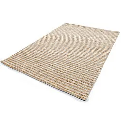 Jute-vloerkleed - Howrah Braided Jute (natuur/wit)