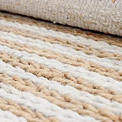 Jute-vloerkleed - Howrah Braided Jute (natuur/wit)