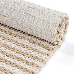 Jute-vloerkleed - Howrah Braided Jute (natuur/wit)