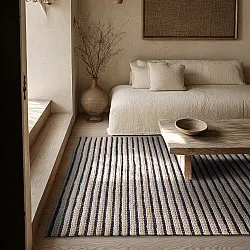 Jute-vloerkleed - Howrah Braided Jute (natuurlijk/wit/zwart)