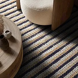 Jute-vloerkleed - Howrah Braided Jute (natuurlijk/wit/zwart)