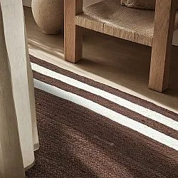 Jute-vloerkleed - Jessore (bruin/wit)
