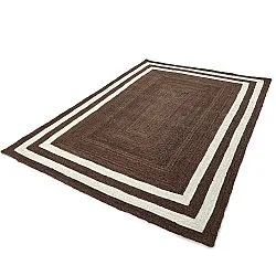 Jute-vloerkleed - Jessore (bruin/wit)