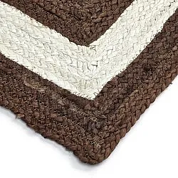 Jute-vloerkleed - Jessore (bruin/wit)