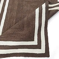 Jute-vloerkleed - Jessore (bruin/wit)