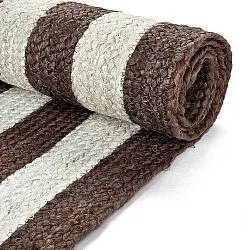 Jute-vloerkleed - Jessore (bruin/wit)