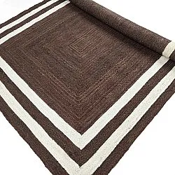 Jute-vloerkleed - Jessore (bruin/wit)