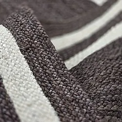 Jute-vloerkleed - Jessore (donker taupe/wit)