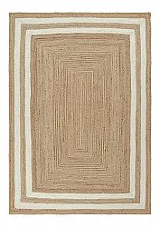Jute-vloerkleed - Jessore (natuur/wit)