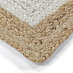 Jute-vloerkleed - Jessore (natuur/wit)