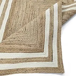 Jute-vloerkleed - Jessore (natuur/wit)