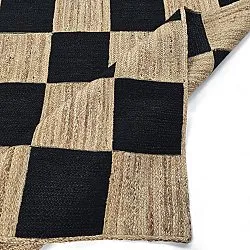 Jute-vloerkleed - Khulna (natuurlijk/zwart)