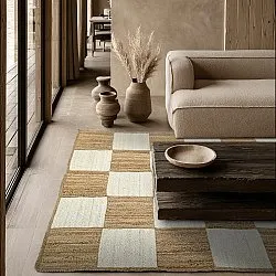 Jute-vloerkleed - Khulna (natuur/wit)