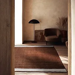 Jute-vloerkleed - Senaki (bruin/wit)