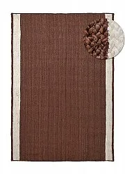 Jute-vloerkleed - Senaki (bruin/wit)