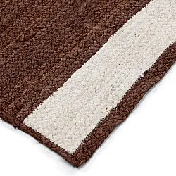 Jute-vloerkleed - Senaki (bruin/wit)