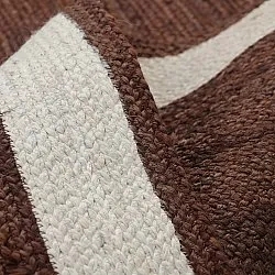 Jute-vloerkleed - Senaki (bruin/wit)