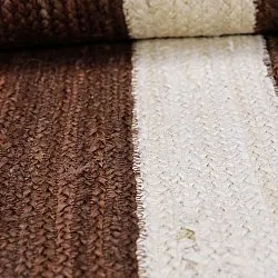 Jute-vloerkleed - Senaki (bruin/wit)