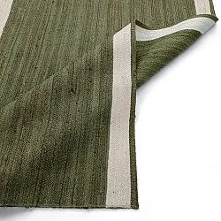 Jute-vloerkleed - Senaki (militair groen/wit)