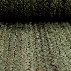 Jute-vloerkleed - Senaki (militair groen/wit)