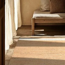 Jute-vloerkleed - Senaki (natuur/wit)