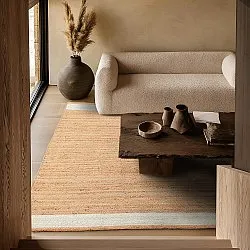 Jute-vloerkleed - Senaki (natuur/wit)