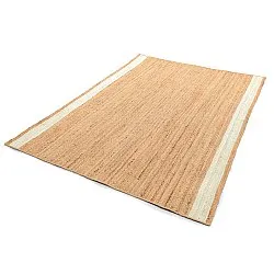 Jute-vloerkleed - Senaki (natuur/wit)