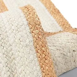 Jute-vloerkleed - Senaki (natuur/wit)