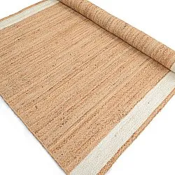 Jute-vloerkleed - Senaki (natuur/wit)