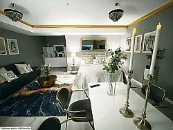 Wilton - Padova (zwart/wit/goud)