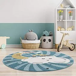 Kindervloerkleed -Night Clouds Rond (multi)