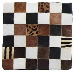 Koeienhuid-kussen (kussensloop) 45 x 45 cm