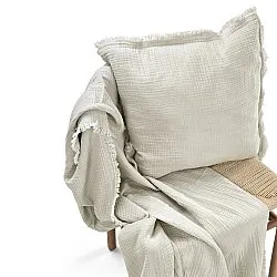 Kussensloop - Dorena (grijs)