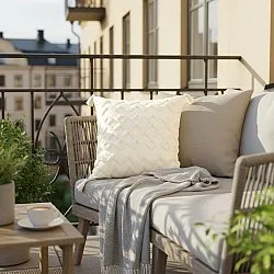 Kussensloop - Doria (gebroken wit)